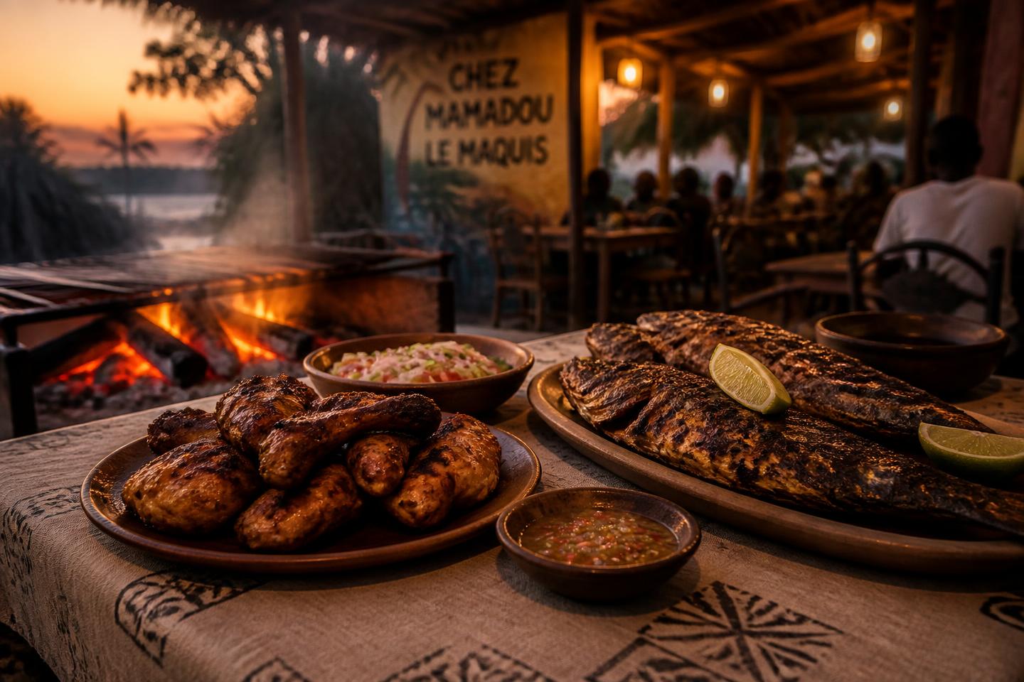Grillades au feu de bois servies chez Nouveau Monde